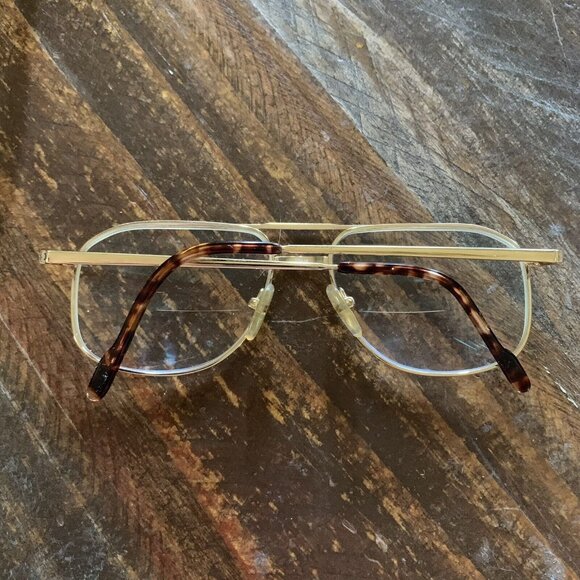 Silver Dollar TC756  Eyeglasses Frames Pure Titanium 54[]16 140mm Gold Tortoise - Picture 2 of 10